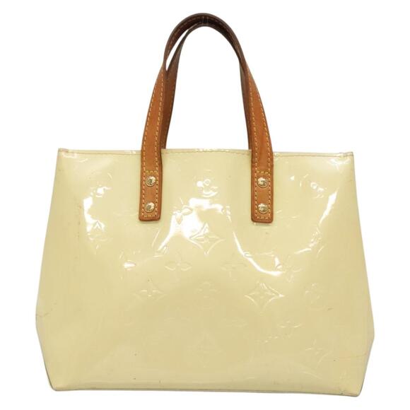 LOUIS VUITTON Monogram Vernis Reade PM Hand Bag Perle M91336 - Picture 3 of 12